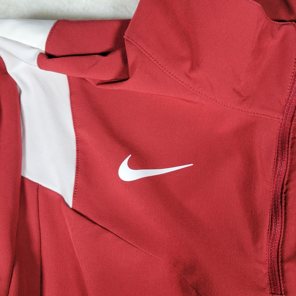 Nike Arkansas Razorbacks Pullover Mens Size Small Red Quarter Zip On-Field - Picture 2 of 13